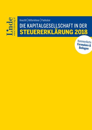 Das Bild zeigt das Cover eines Buches mit dem Titel „Die Anlage EÜR in der Steuererklärung 2018“. Der Hintergrund ist gelb, und der Titel ist in Blau gehalten. Rechts oben befindet sich ein kleines Logo.